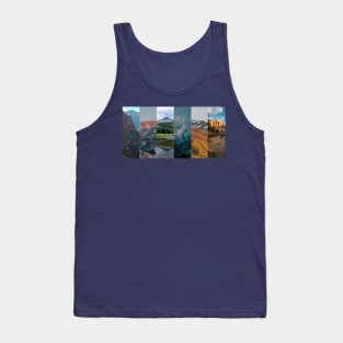 Utah Mountain Collage Tank Top